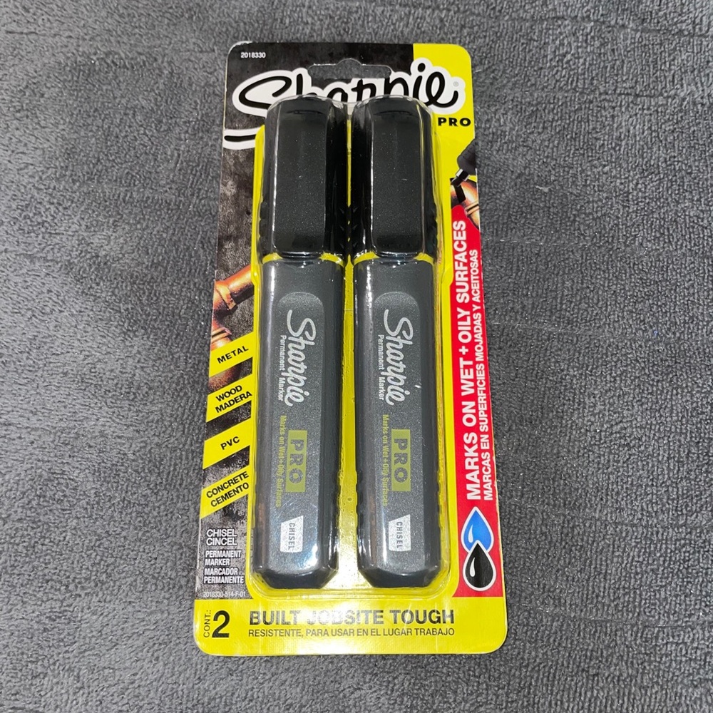 Sharpie pro markers 2 ct black